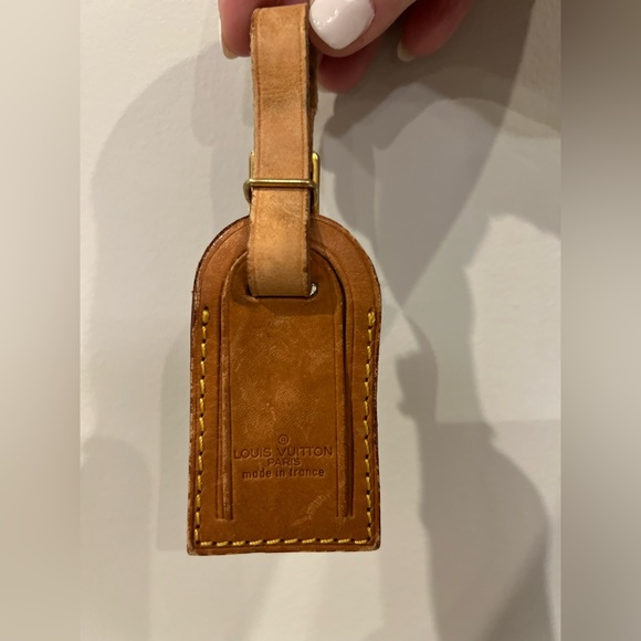 Louis Vuitton Accessories Louis Vuitton Leather Luggage Tag Poshmark
